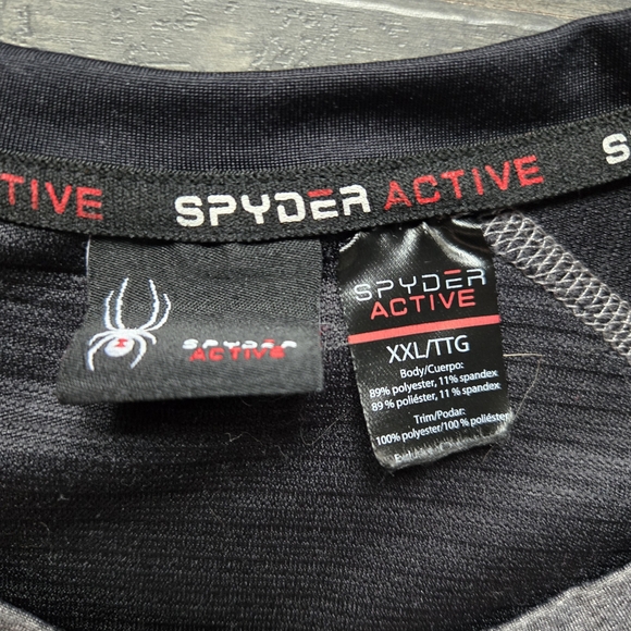 Spyder Gray and Black Long Sleeve Shirt - Picture 3 of 5